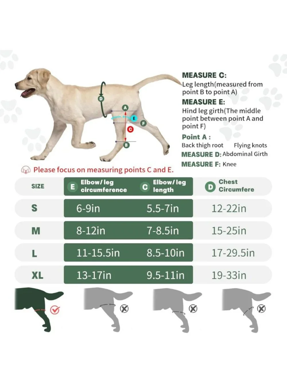 Adjustable Dog Knee Brace for Torn ACL - Metal Stabilizer, Warm & Stable